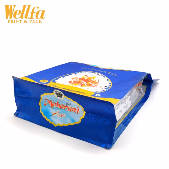 Bolsa biodegradable de plástico con cremallera de fondo cuadrado con sellado térmico con envasado de alimentos