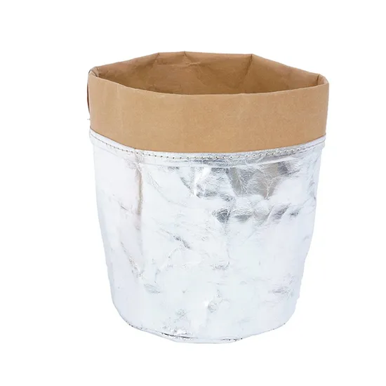 DuPont Tyvek Bolsa de cubo de papel Kraft lavable Bolsa de papel para almacenamiento de alimentos