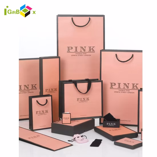 Bolsa de regalo de lujo Bolsa de compras de embalaje de papel personalizado / Bolsa de papel para ropa