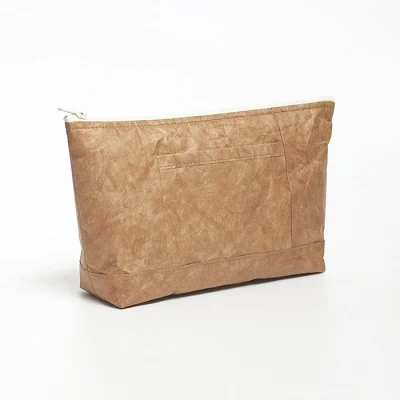 Bolsa de papel Kraft cosmética de moda lavable más nueva OEM 2019